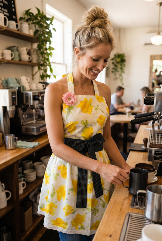 Buttercup Blossom Cottage Apron