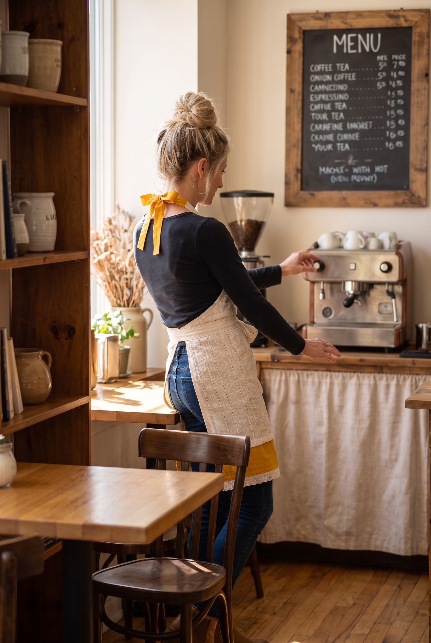 The Willow Embroidered Apron