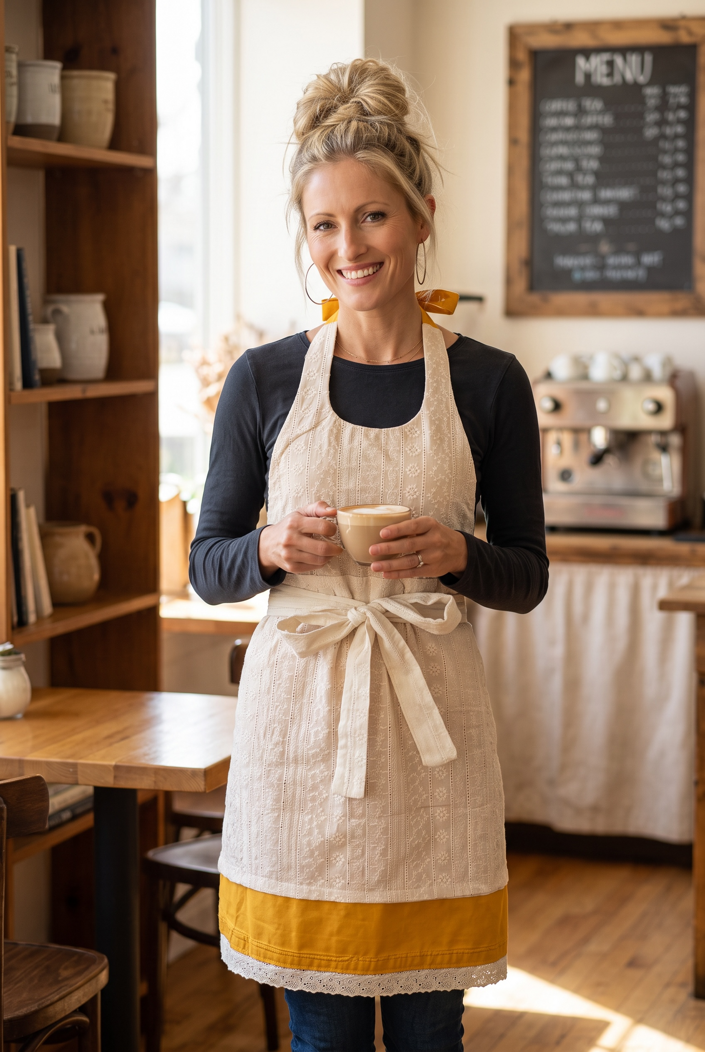 The Willow Embroidered Apron