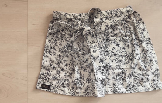French Floral Wrap Apron
