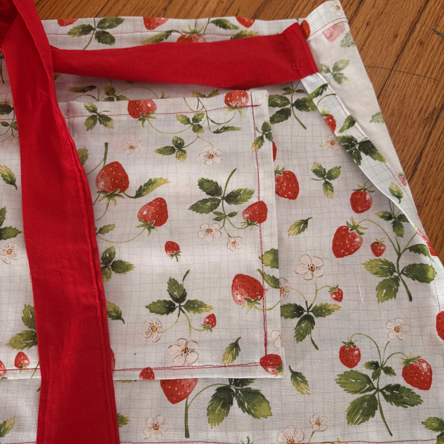 Strawberry Market Apron